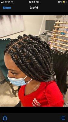 Jumbo box braids