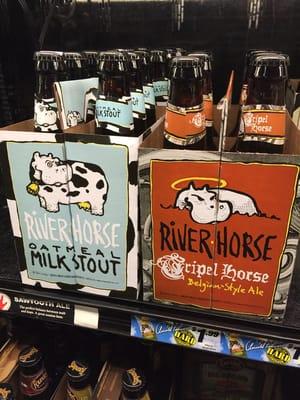 One of favorite breweries, River Horse, is here! Stout and Tripel.