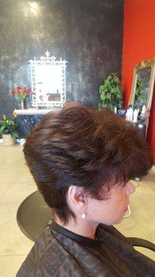 Enhancing Coloring and Haircutting for Falls new look by Janice Gropelli Cazzazi