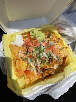 Nachos with birria