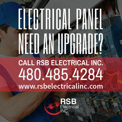 We handle all levels of panel upgrades.