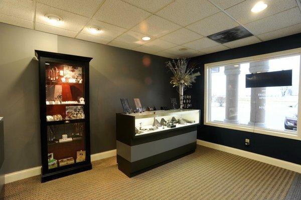 Displays featuring our fashion jewelry.