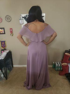 Jane Convertible Chiffon Dress Mauve Color - Back Side size XS