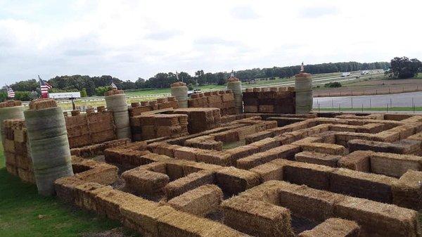 Giant Hay Bale Castle & Maze