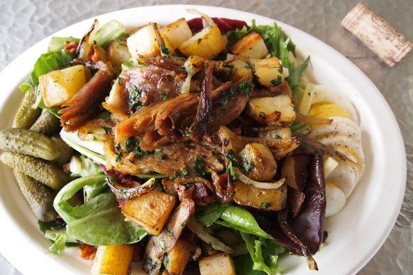 Award-winning Salade Lyonaisse with Duck Confit