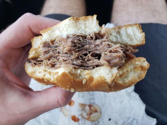 Classic roast beef sandwich