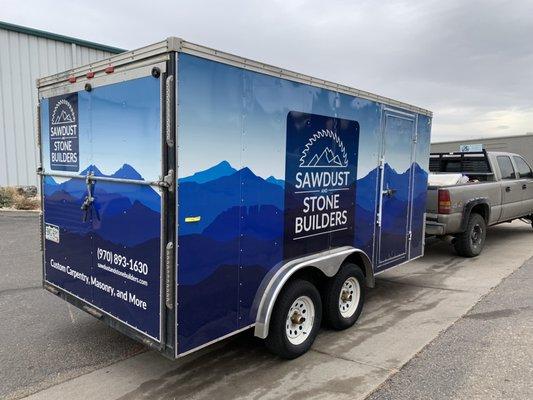 Custom trailer wrap