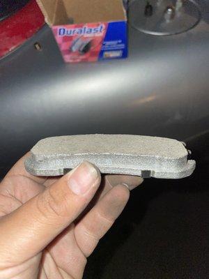 The new brake pads