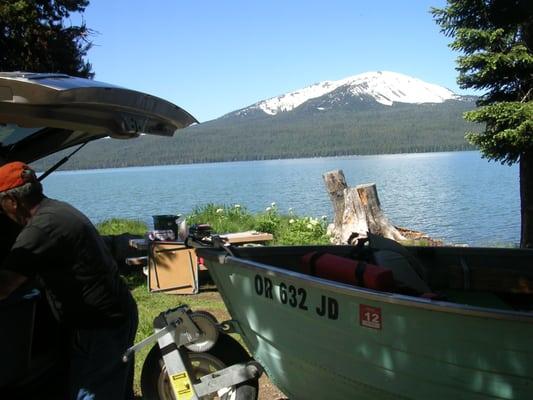 Fishing trip to Diamond Lake.