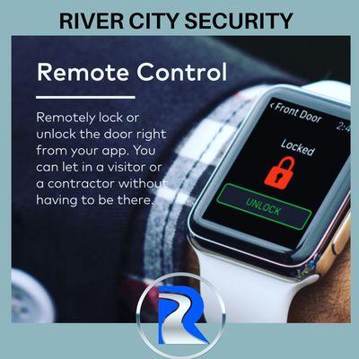 Remote control open your door locks from your Apple Watch or smart phone.