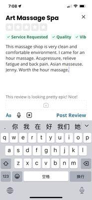 Very good massage parlor