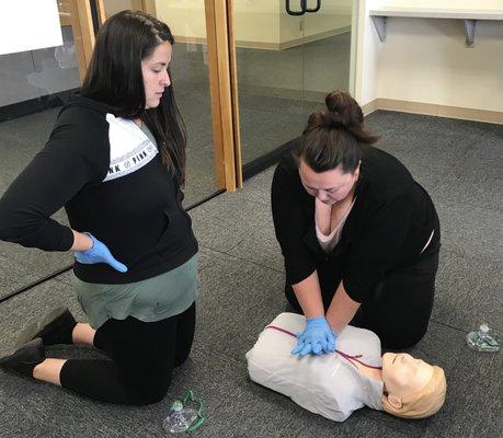 CCWU members taking our CPR and First Aid Certification Course. Register for our next one today!