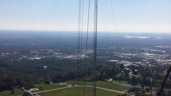 Our 1000' tower on Floyd's Knob, Indiana, delivering high-availability wireless Internet to Southern Indiana.