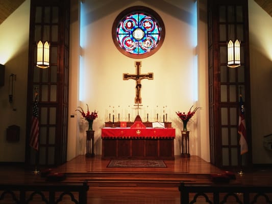 The altar on the patronal Feast of St. Barnabas