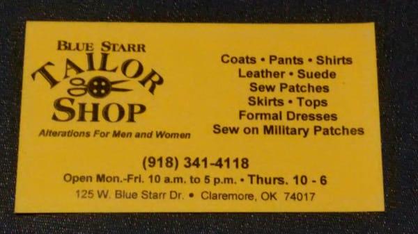 We can help with all your Alterations needs.