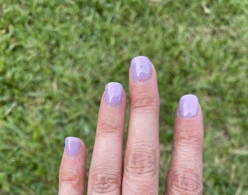 Beautiful lilac nextgen nails by Lucy