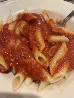 Penne Pasta with marinara