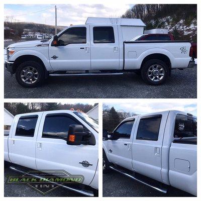 Ford F-250 with 20% ceramic film for a perfect factory match