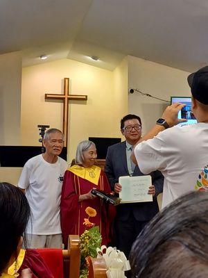 Presentation of Ordination Certificate and Bible