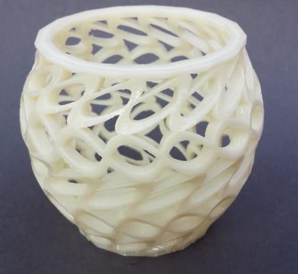 Free form pot created by Envision 3D Printing