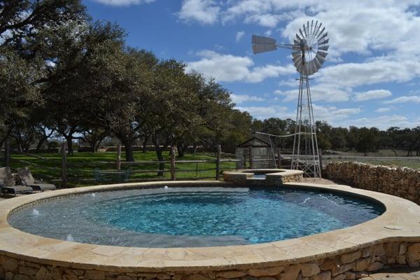 Poco Loco Ranch Pool - cool and refreshing Texas Hill Country Fun!