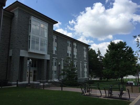 Front of the hall, going down the Quad