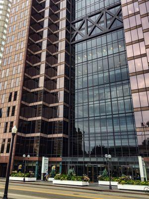 Huntington Center from High Street. Visit us in the lower level.