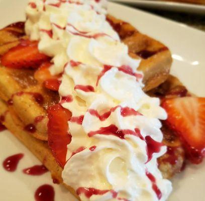 Strawberry waffles