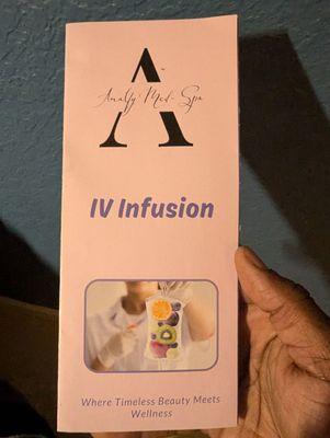 IV infusion brochure