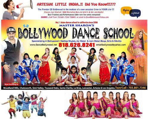 Rated BEST Kids Activity of 2017! Master Sharron's EB Bollywood Enrolling Boys & Girls ages 4-14 & Adults, at New Santa Clarita location!