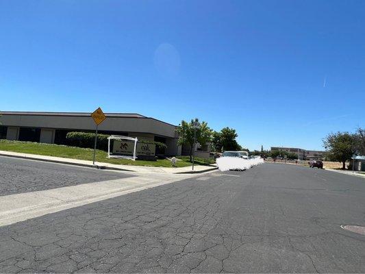 Corner of Cousins Drive and West Bailey Drive has a directional sign to guide you in the right direction.