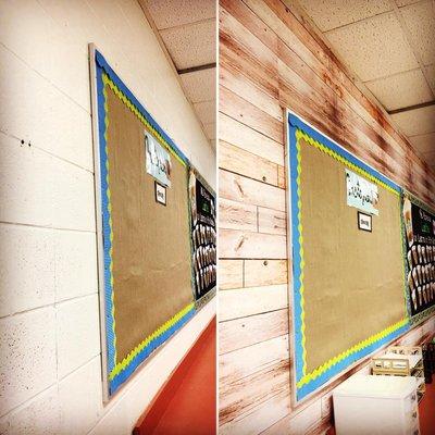 Rustic Classroom: Before & After