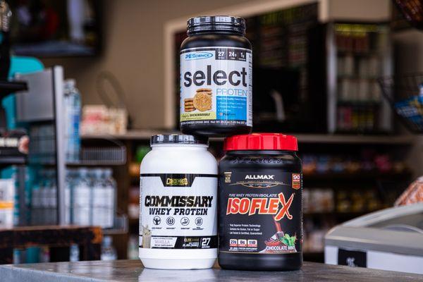 For all of your protein and supplement needs, we have you covered!