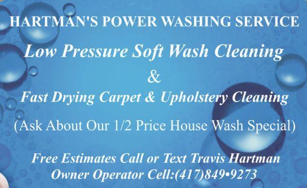 Hartmans Power Washing Service Soft washing