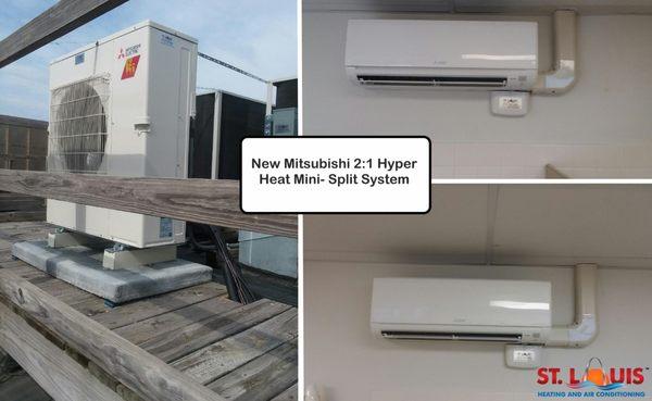 New Mitsubishi Hyper-Heat Ductless Mini Split System