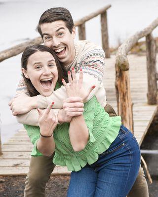 Max and Rachel's engagement at Mohonk Mountain House