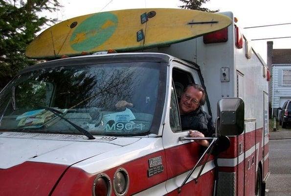 Owner Tex and his truck