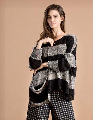 Hand knit sweaters by Israeli designer Alembika at Lingo NYC.