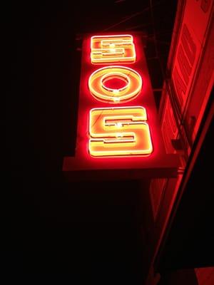 SOS' famous neon sign for many decades.