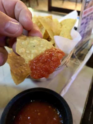 Fresh salsa and chips