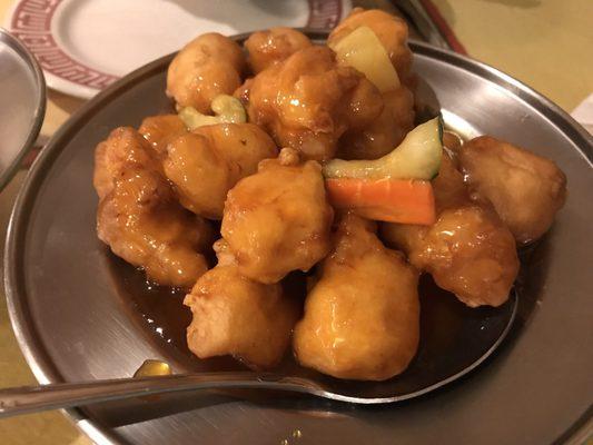 Sweet and sour chicken, a classic!