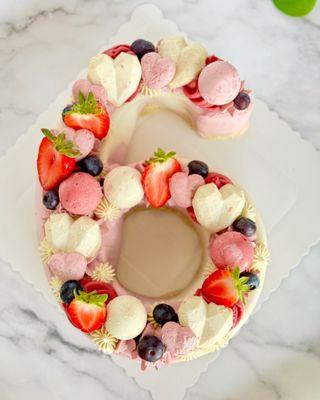 Strawberries and Cream Baby Cake