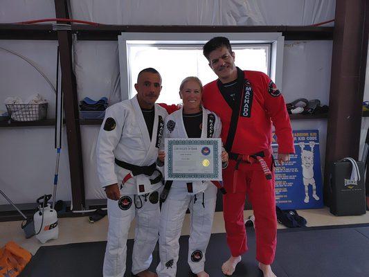 Joan gets Black Belt !!!!