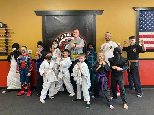 Way of the Warrior Martial Arts Studio Halloween Kids Class