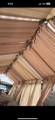 Tent draping done by this business