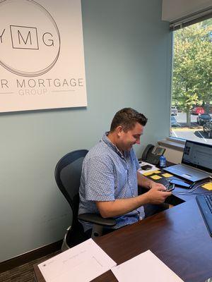 Our president, Steve Luda, working hard for YMG!