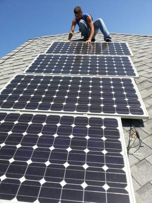 One of our first PV Systems, 3.8 kw in Rockport Texas.