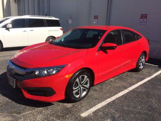 2017 Honda Civic! Rates starting at $39.99!!