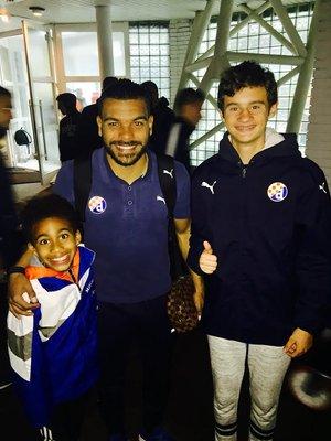 Jah and Luka with Soudani, Algerian International!