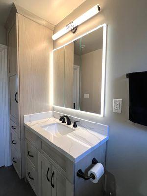 Step into the epitome of modern elegance with our newly remodeled master bath.